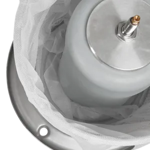 40 liters hydropress med monterad korg, filter och membran, effektiv för must- och juiceproduktion