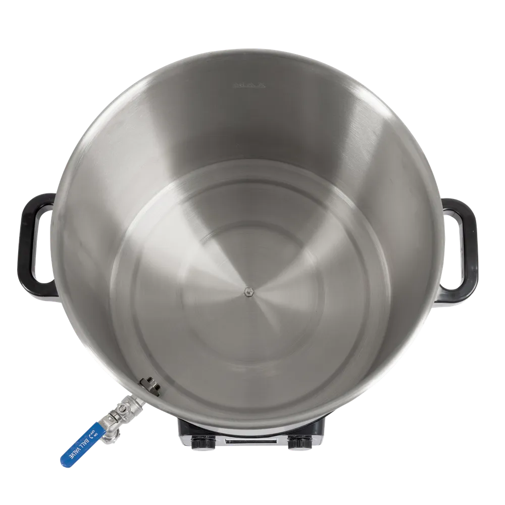 Botten på en helautomatiskt pastör från ett perspektiv ovanifrån där locket tagits av