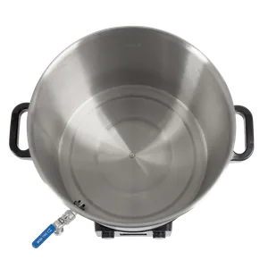 Botten på en helautomatiskt pastör från ett perspektiv ovanifrån där locket tagits av