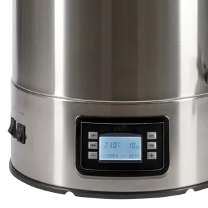 Pastören har en tydlig display för kontroll av tid och temperatur vid pastörisering av äppelmust