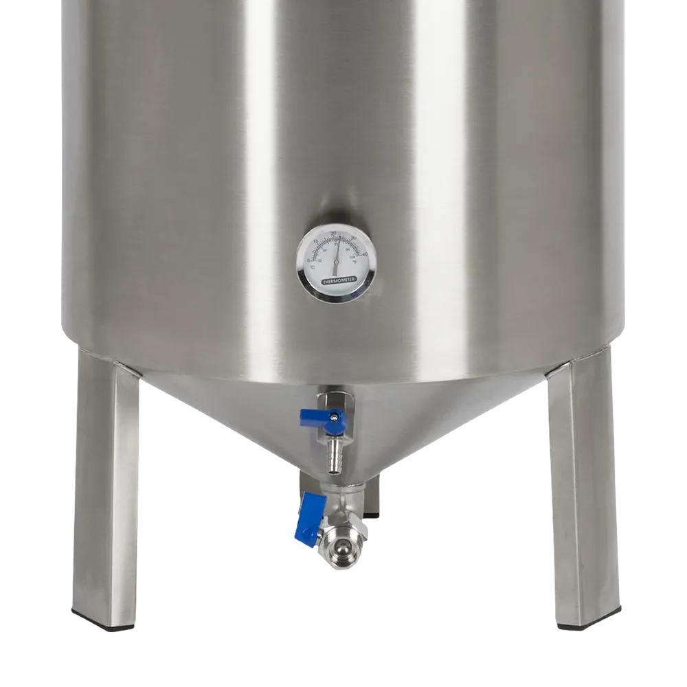 Dobbelt hane på gærtank 62L - for nem tømning og sedimentkontrol
