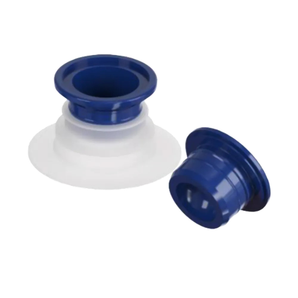 Detaljbild på ELPO-plugg som är blå