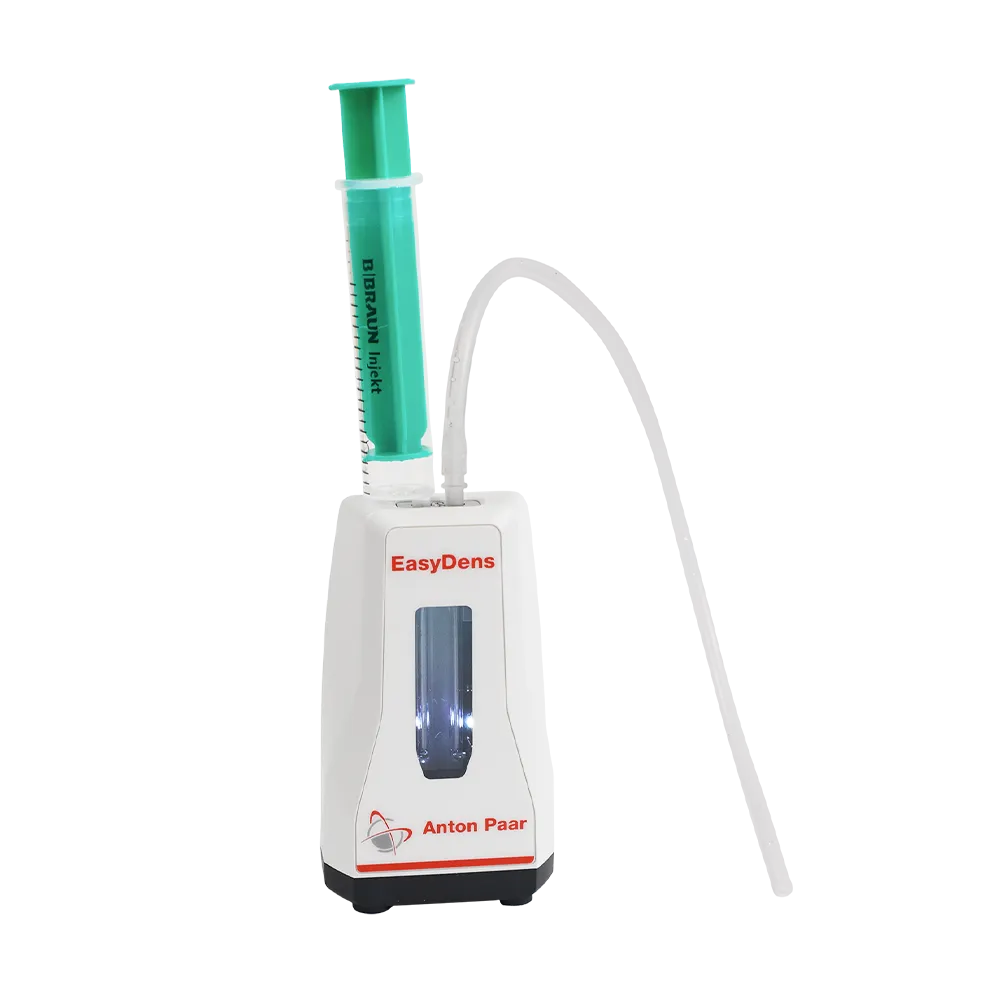 Digitaalinen hydrometri, jossa on tyhjä ruisku