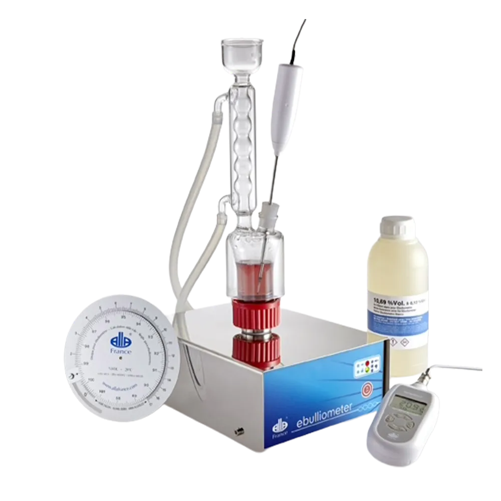 Avansert utstyr for å måle alkoholinnholdet i en væske som cider, øl eller vin