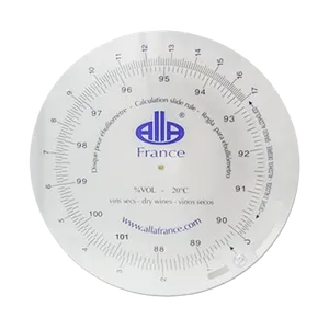 Måleskive til beregning af alkoholindhold