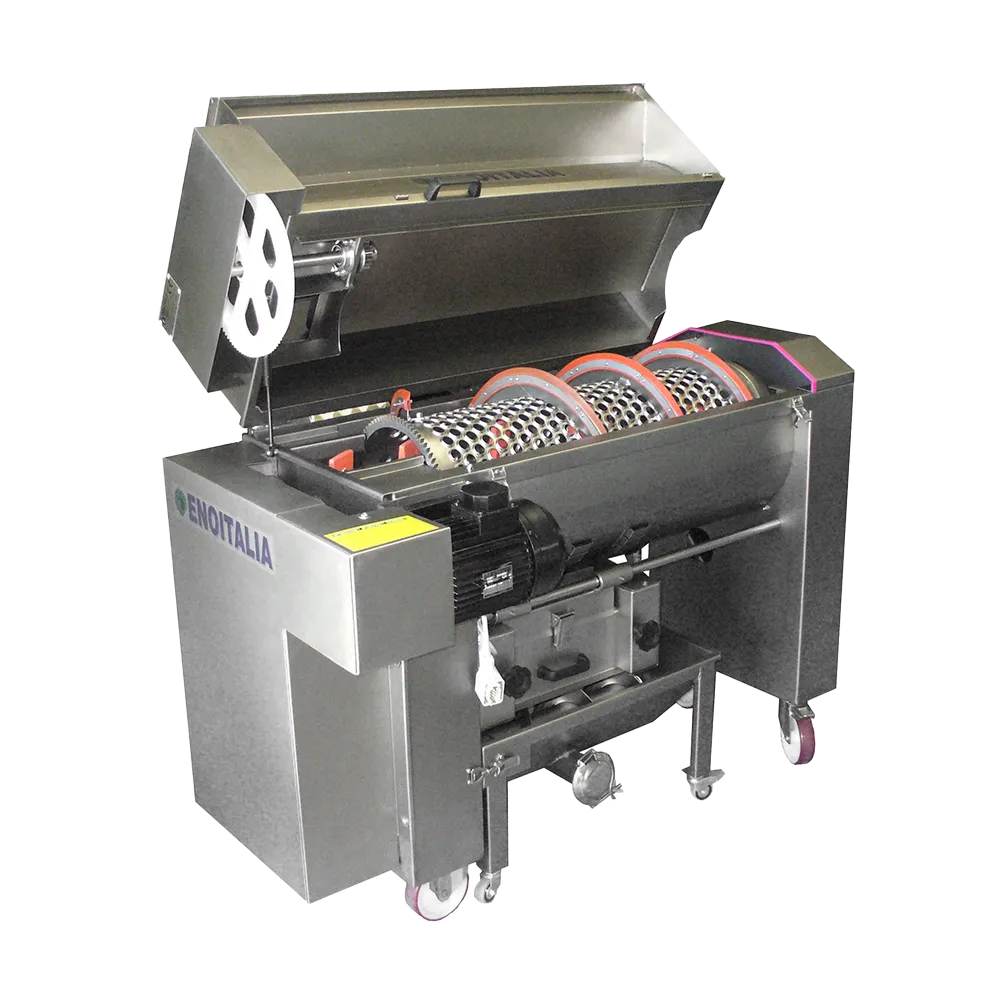 Maskinen har en åpningsbar topp som gir enkel tilgang til den innvendige sylinderen