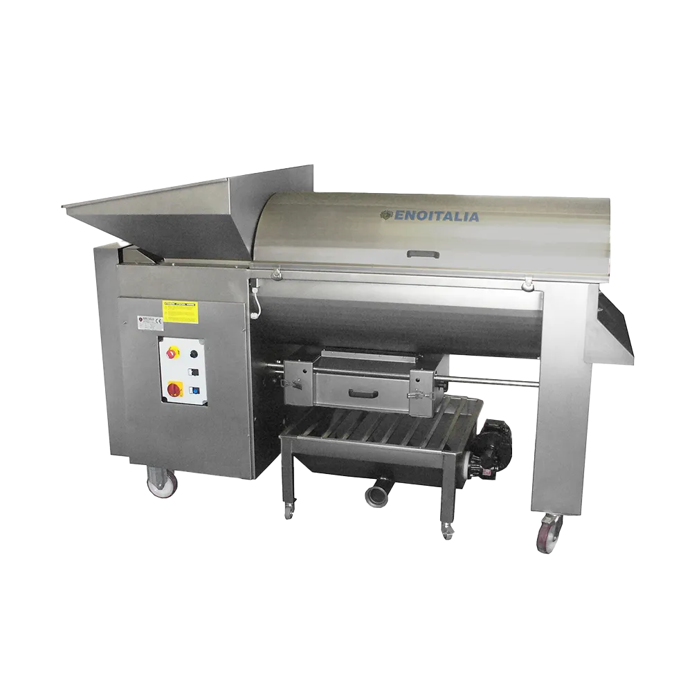 Stor maskine i rustfrit stål til vinproduktion