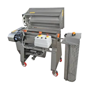 Maskin i rostfritt stål som används vid vinproduktion