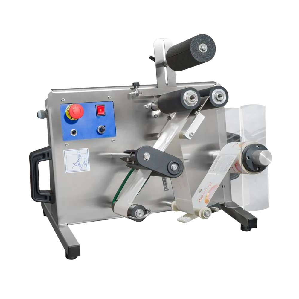 Etiketteringsmaskine til flasker og dåser