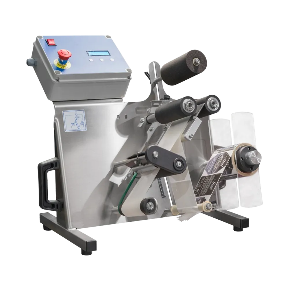 Halvautomatisk etiketteringsmaskine i rustfrit stål