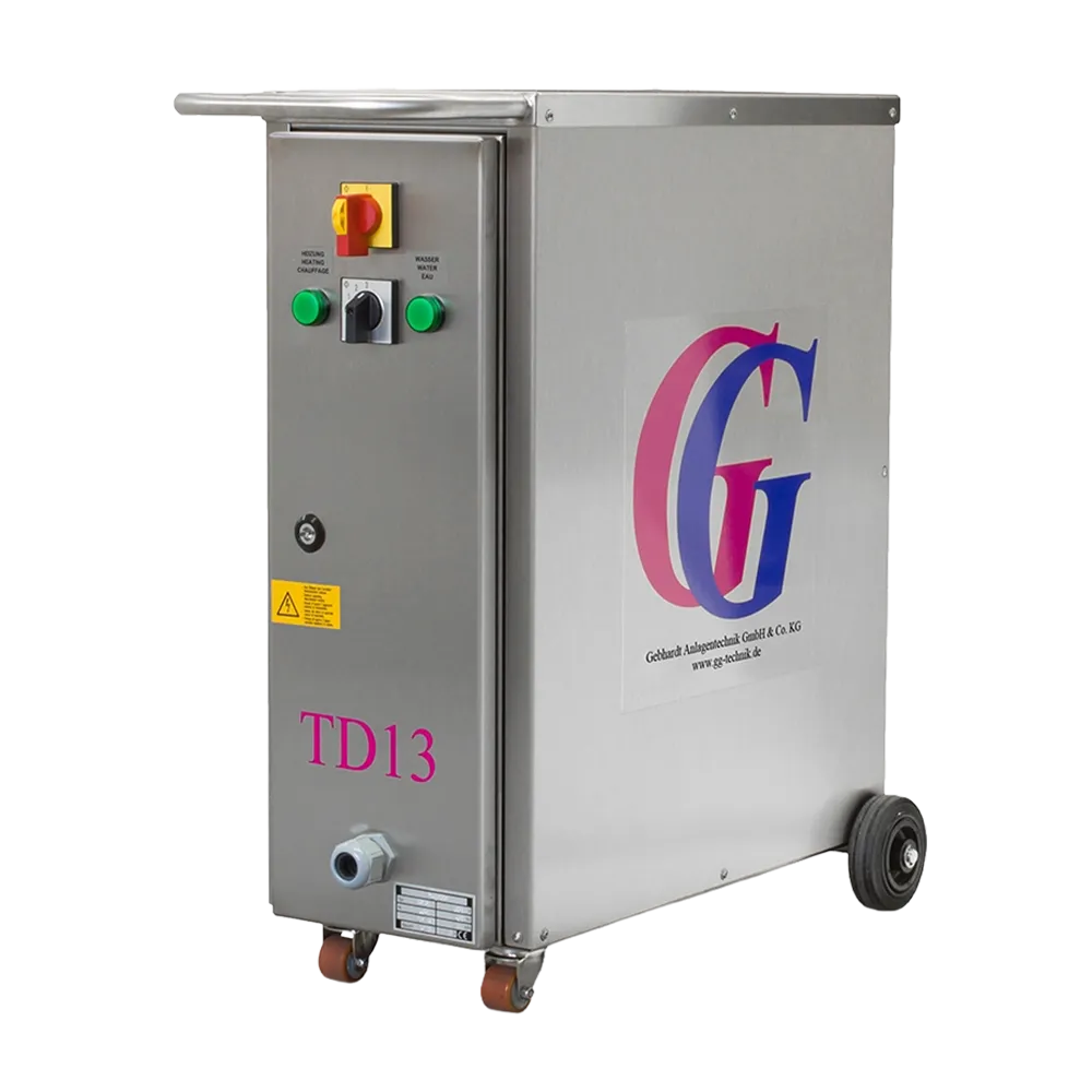 Puhdista ja steriloi suodattimet ja säiliöt TD-höyrygeneraattorilla