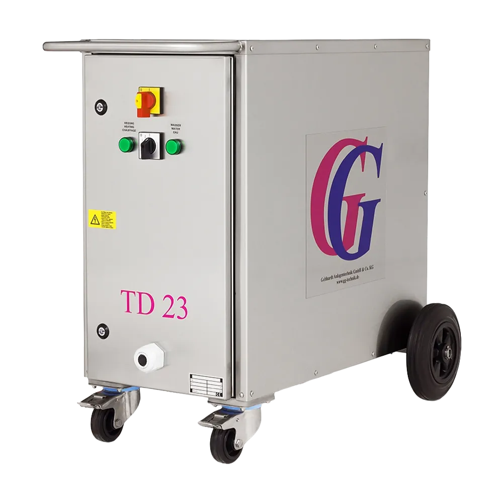 Puhdista ja steriloi suodattimet ja säiliöt TD-höyrygeneraattorilla