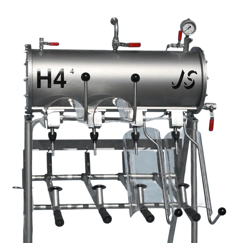 Flaskfyllare med 4 tappkranar