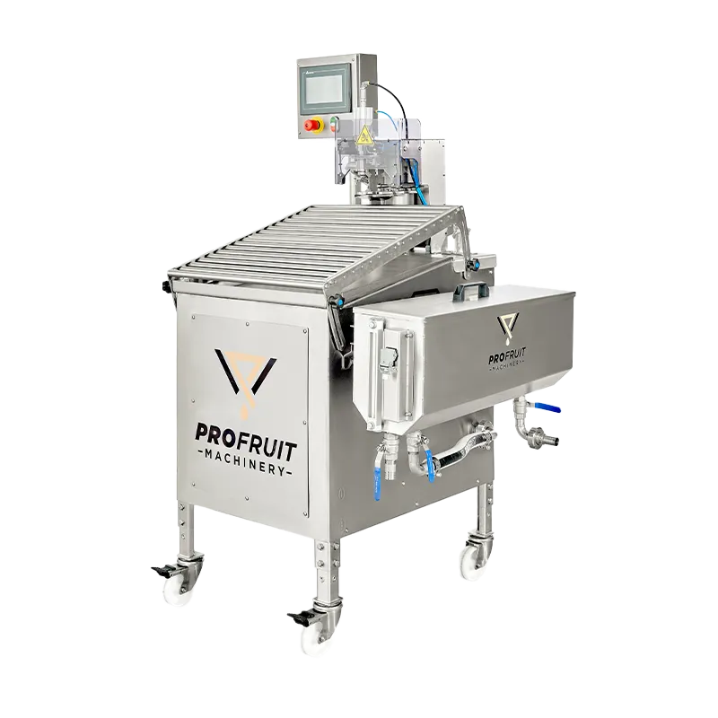 Autoflow automatisk Bag-In-Box-fylleautomat i rustfritt stål sett forfra