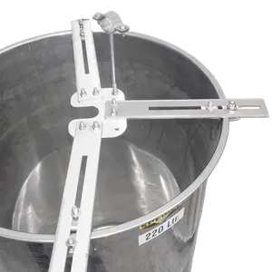 Hållare för 220L-påsar i rostfritt stål med anpassningsbara armar