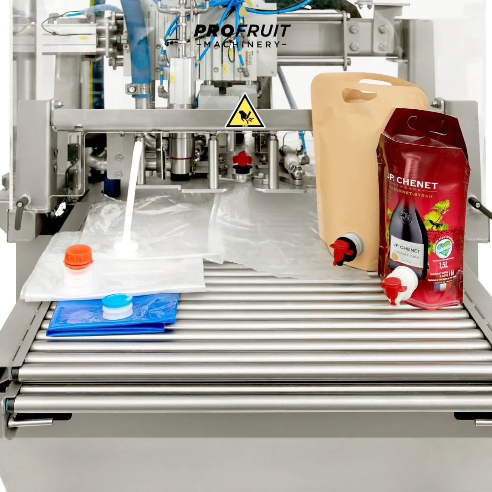 Maxiflow fyller av olika påsar