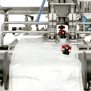 Närbild på inmatningsdel i BIB-fyllare Maxiflow