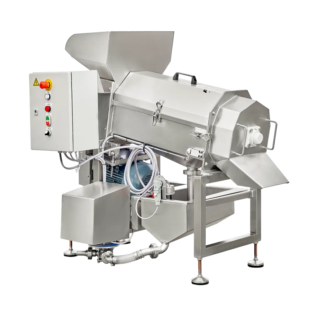 Utkjerningsmaskin  DESTONE er laget av rustfritt stål med et styreskap montert på siden