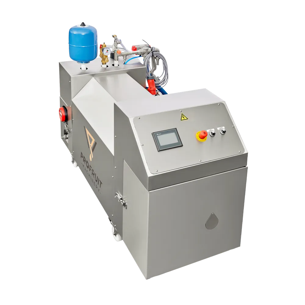 HEAT 1000 ruostumattomasta teräksestä valmistettu pastörointilaite, jossa on pinta-asennettava pumppu, putket ja venttiilit