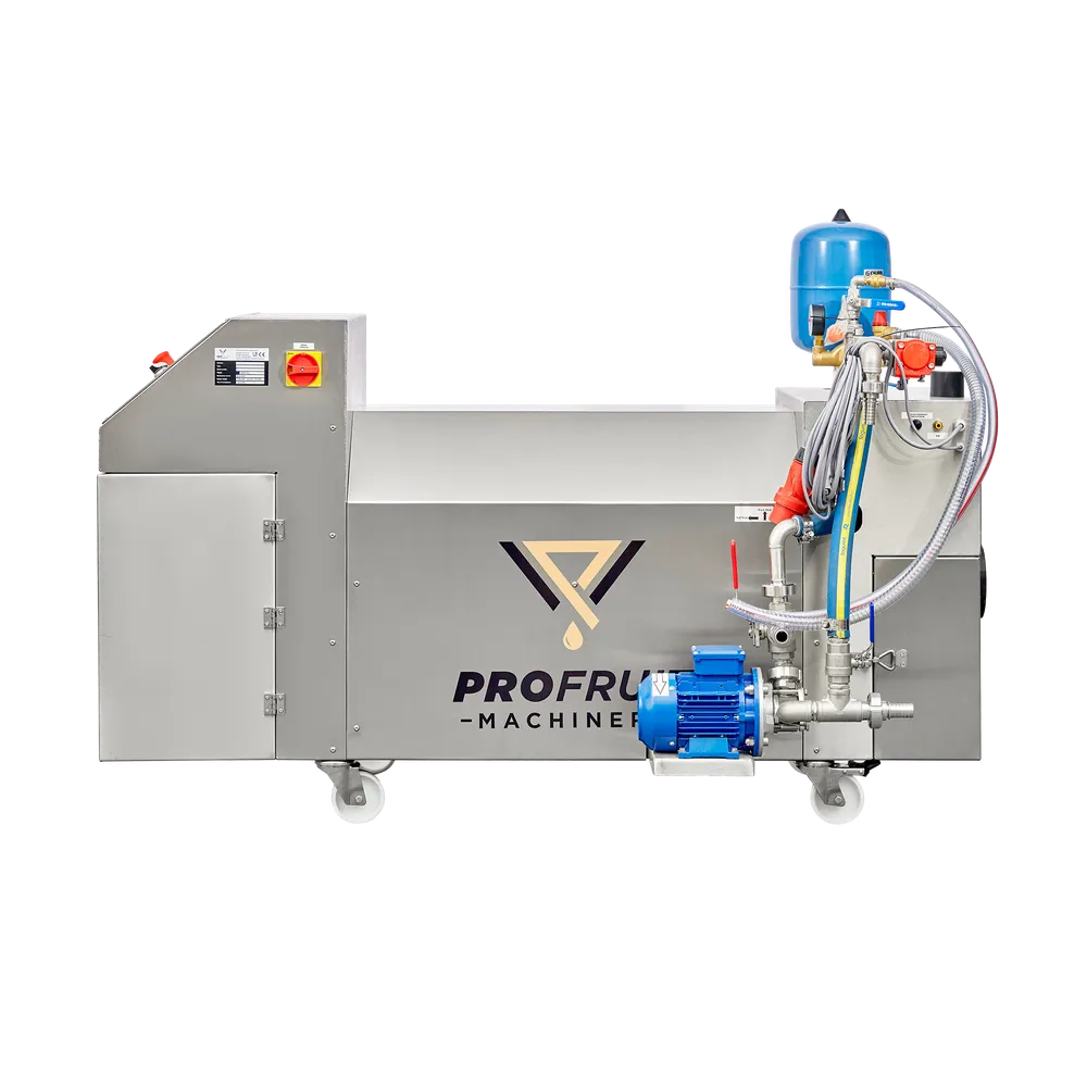 HEAT 500 ruostumattomasta teräksestä valmistettu pastörointilaite, jossa on pinta-asennettava pumppu, putket ja venttiilit