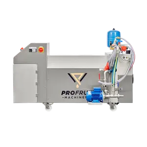 HEAT 500 ruostumattomasta teräksestä valmistettu pastörointilaite, jossa on pinta-asennettava pumppu, putket ja venttiilit