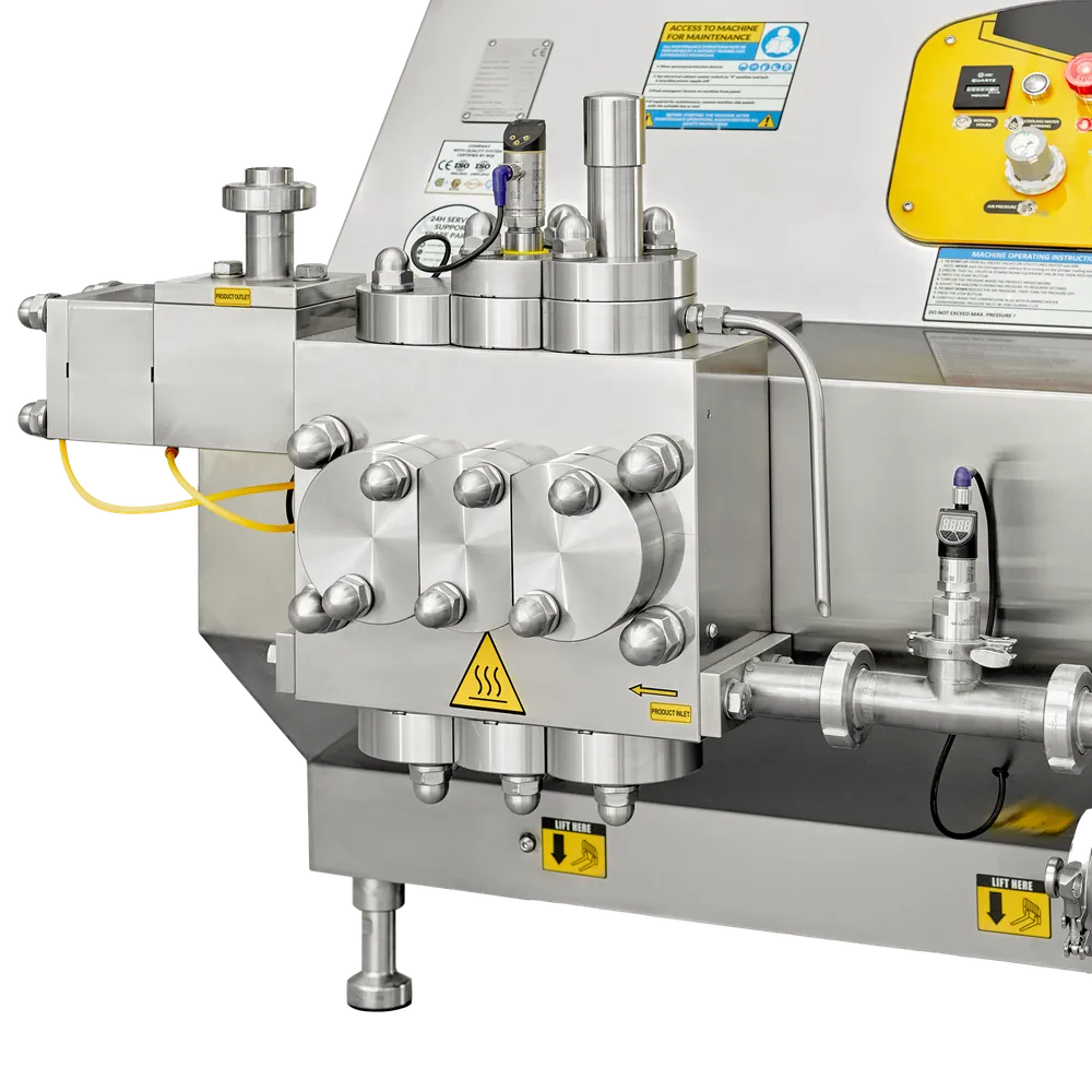 Närbild på homogenisatorns funktionalitet 
