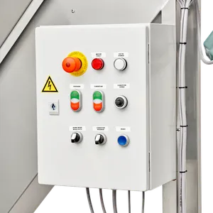 Elektrisk vask, transport og knusning i rustfrit stål med kontrolpanel 