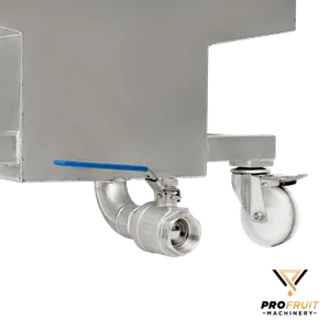 Bilde av utløp og kran i rustfritt stål