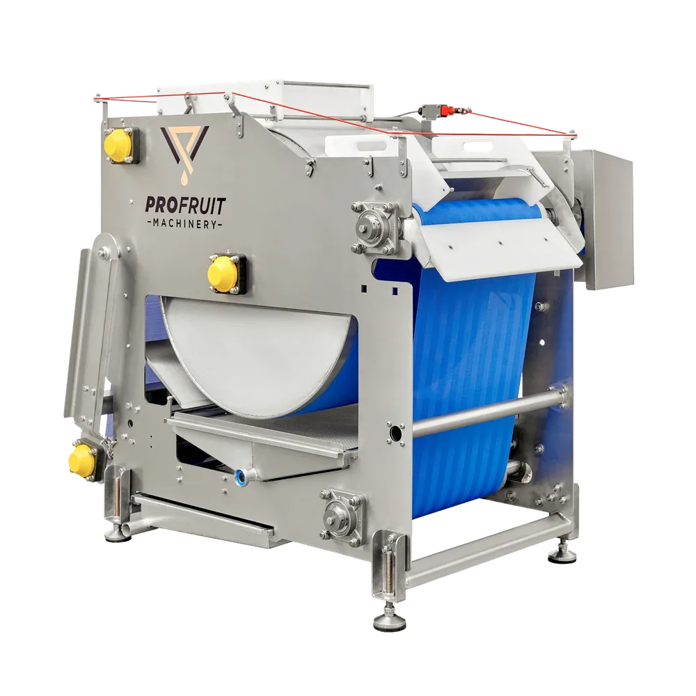 Väldigt kompakt bandpress som används för pressning och tillverkning av must