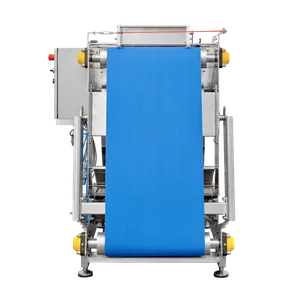 Maskin for fremstilling av juice som har et blått roterende belte som presser frukten
