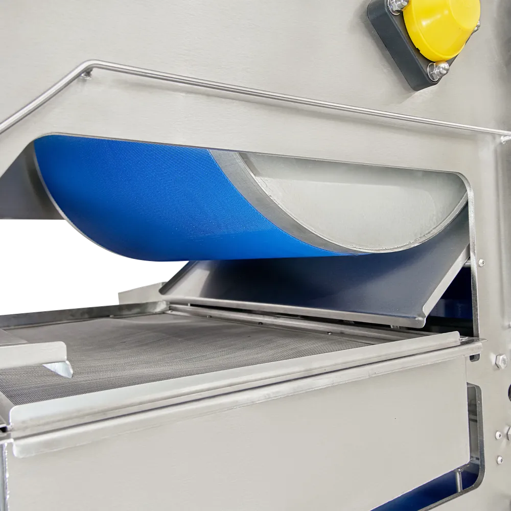 Närbild bandpress från sidan