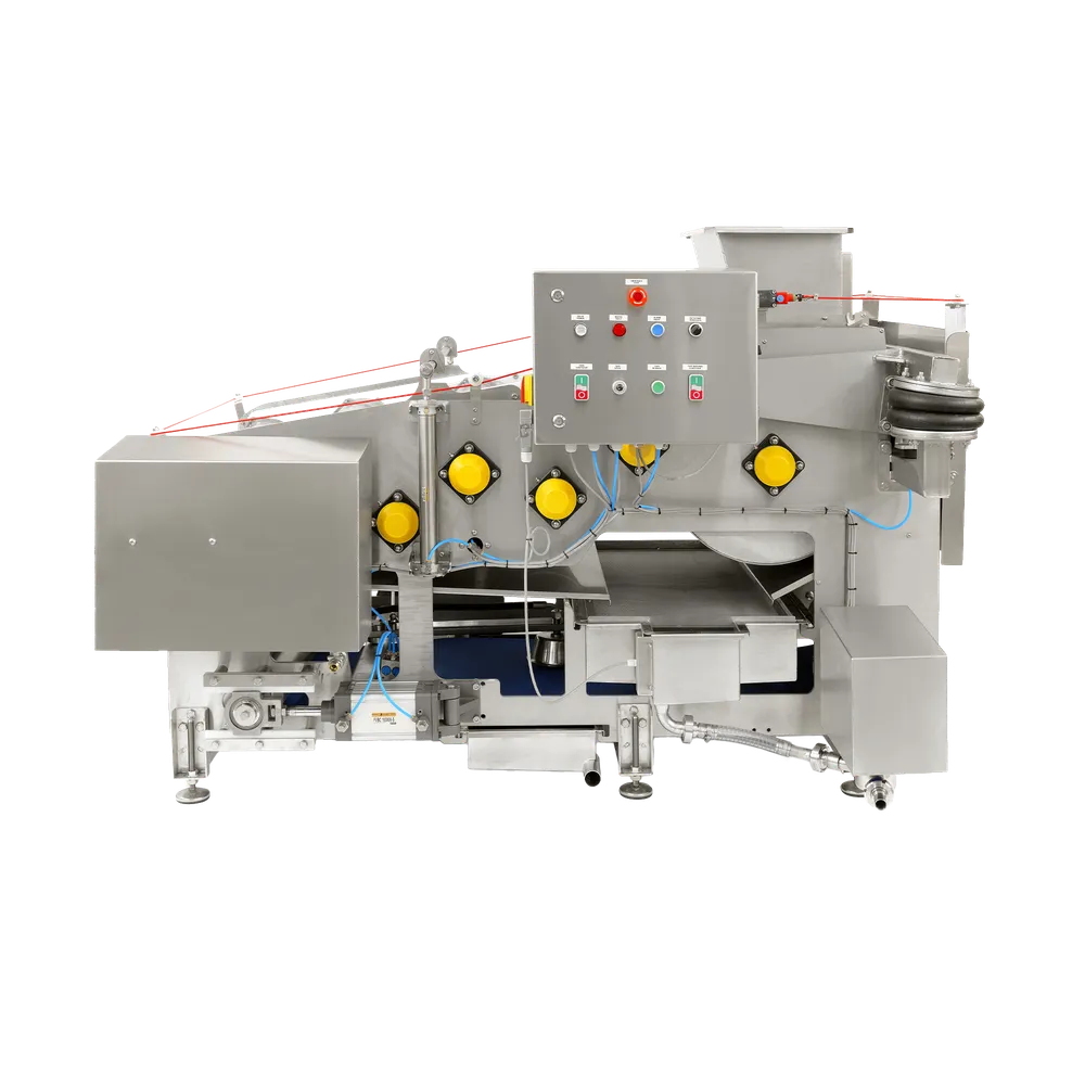 En avancerad och kompakt bandpress som används för att pressa frukt på band