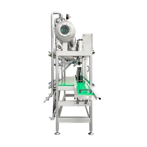 Mottrykksfylleren har en integrert buffertank med sikteglass