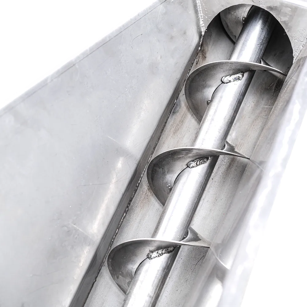 Roterende skruetransportør i rustfritt stål