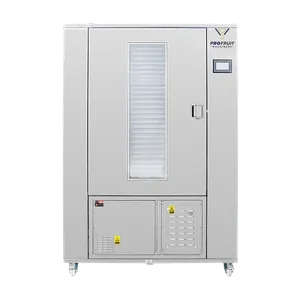  Stort tørreskab i rustfrit stål med dobbeltdøre fotograferet lige forfra