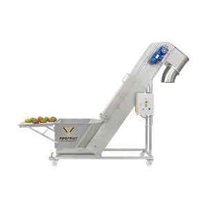 Bildet viser vasketransportøren sammen med bær- og fruktknuseren