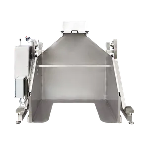 Kompakt maskine i rustfrit stål til tømning af frugtkasser i nedadgående position