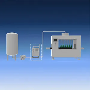 Carbomaxx placeras i systemet för vintillverkning eller cidertillverkning en bit innan tappningslinjen och eliminerar behovet av tankar för kolsyresättning