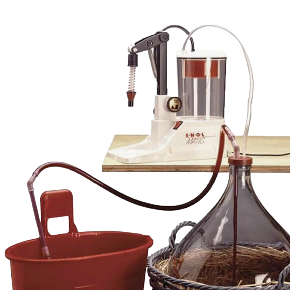 vacuum filler-enolmatic i et sett sammen med en damejanne for fylling