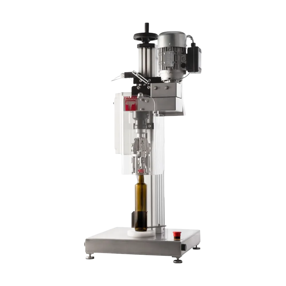 Oversikt over en halvautomatisk lukkemaskin for skrukorker i aluminium