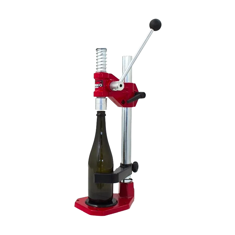 Kraftig kapselapparat til kapsling af flasker, egnet til 26 mm og 29 mm kronekapsler