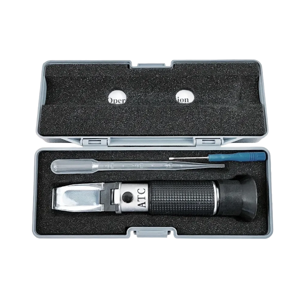 Refraktometer med automatisk temperaturkompensation