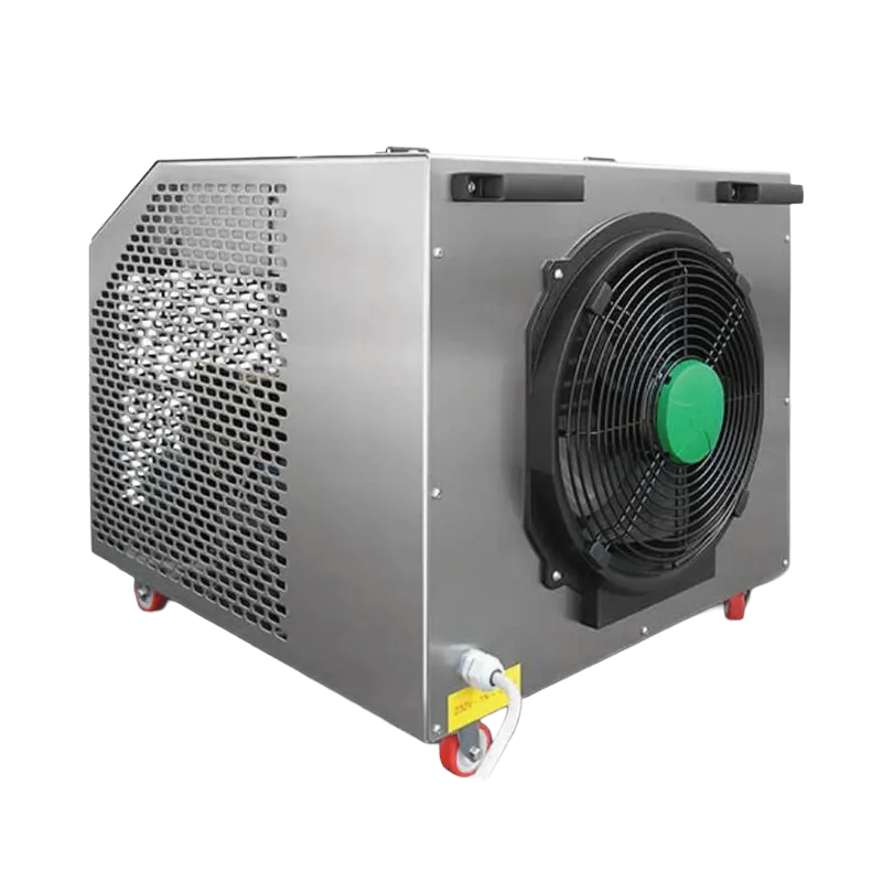 Kjølemaskin på hjul som er enkel å flytte mellom ulike tanker for kjøling