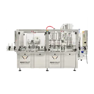 Kehittynyt kone, jossa on automaattinen pullon täyttölinja pulloille sekä korkki