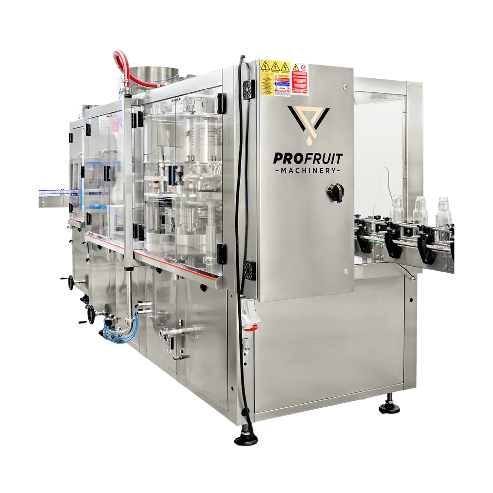 Kehittynyt kone, jossa on automaattinen pullon täyttölinja pulloille sekä korkki