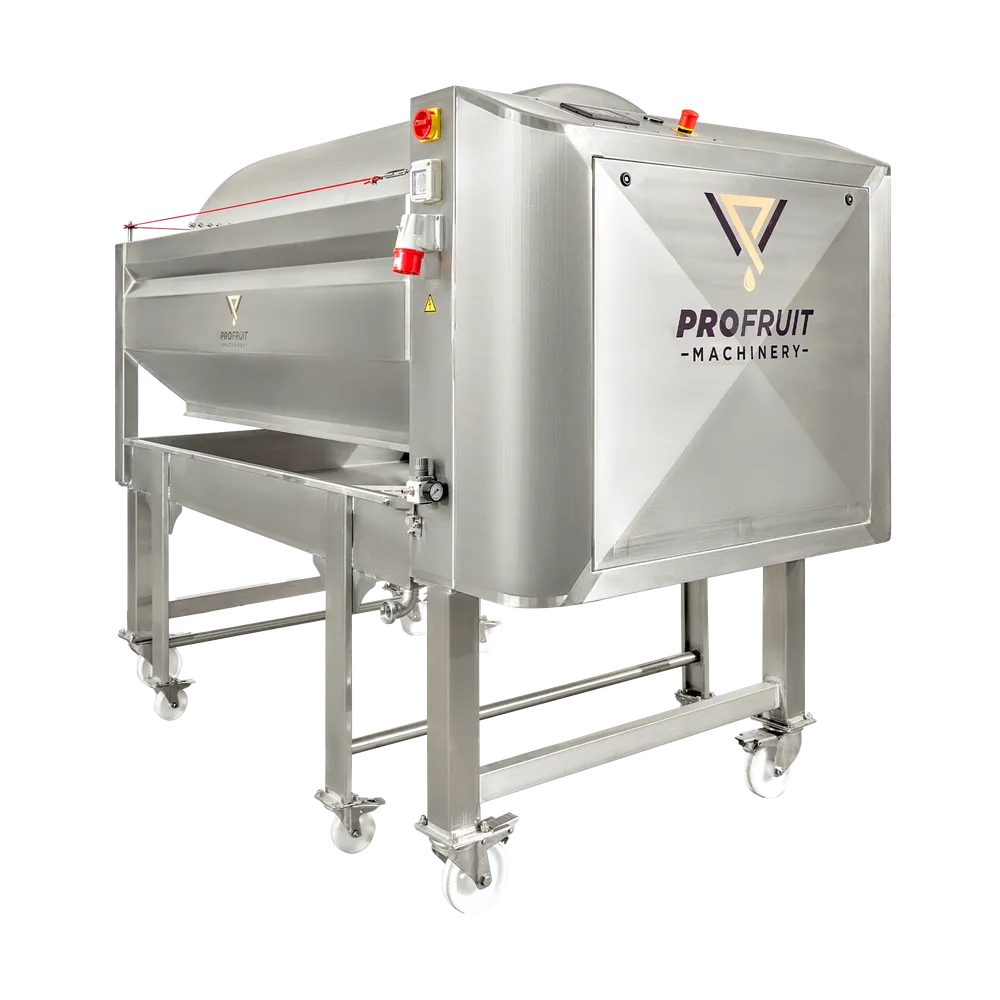 Den pneumatiska pressen har en sidoinloppsanslutning på en av kortsidorna