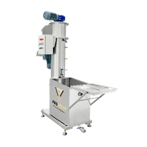 AUGERMILL, en kraftig knuser med vannbad i rustfritt stål for effektiv vask av frukt