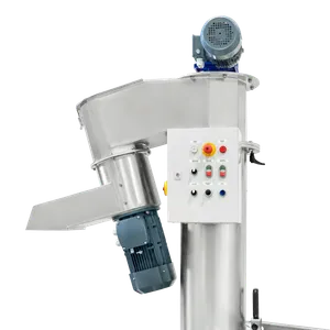 Skruebånd i rustfritt stål med kraftig motor, knapper for innstilling, start og funksjoner