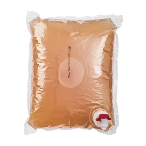 3-liters bag-in-box fylt med ferskpresset eplemust
