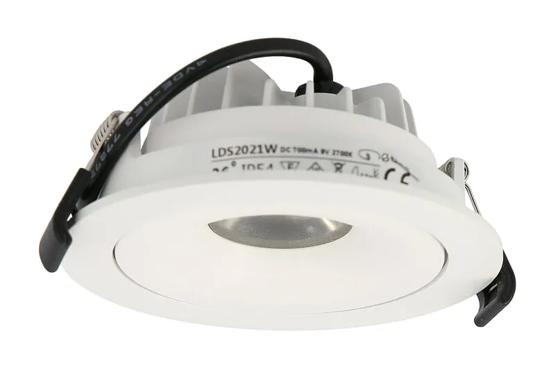 Downlight 7W CREE COB Riktbar Vit